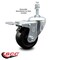 Service Caster 3 Inch Hard Rubber Wheel Swivel 10mm Threaded Stem Caster Total Lock Brake SCC-TSTTL20S314-HRS-M1015 - alternate 4